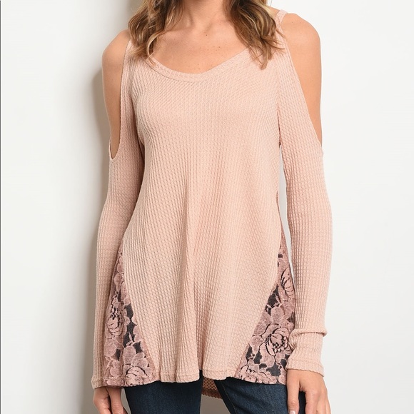 Cold Shoulder Scoop Neck - Picture 2 of 4